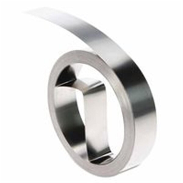 Dymo Embossing Non-Adhesive Steel Tags- 0.5 in. Wide- 21 Front - Metallic Silver 784-32500 - main